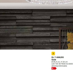 Lustra LED aplicata cristal design elegant lux PRISM D-95cm crom - Img 8