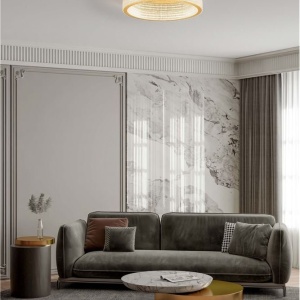 Lustra LED aplicata deosebita design modern KLEPSIDRA, 61cm - Img 9
