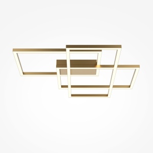 Lustra LED aplicata design minimalist Rida aurie - Img 3