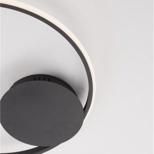 Lustra LED aplicata design modern circular FULINE negru NVL-9348073 - Img 3
