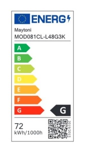 Lustra LED aplicata design modern decorativ Tessara 80cm - Img 9