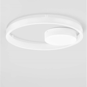 Lustra LED aplicata design modern minimalist HEDRA D-40cm alb - Img 3