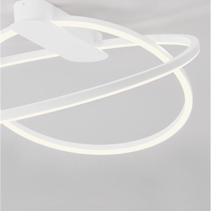 Lustra LED aplicata design modern minimalist KIKLOS alb - Img 6