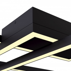 Lustra LED aplicata design modern Rida neagra MYMOD015CL-L80B 71400 universul-luminii.ro