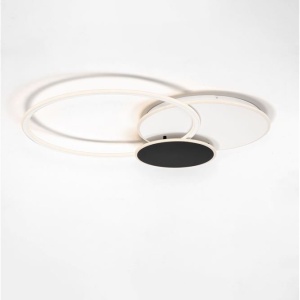 Lustra LED aplicata stil modern RUBIC alb negru - Img 4