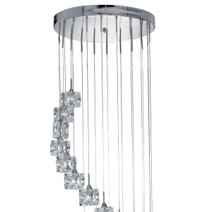 Lustra LED casa scarii design modern Ice Cube H-3M 7820-20-LED SRT - Img 4