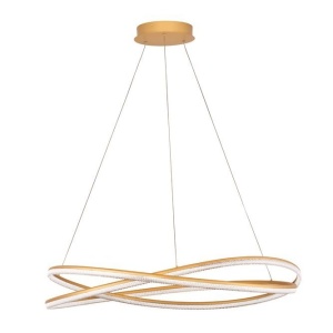 Lustra LED CCT moderna cu telecomanda OPEHLIA auriu