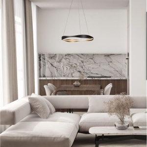 Lustra LED CCT moderna cu telecomanda Platinum 60cm 228440 universul-luminii.ro