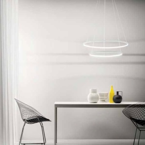 Lustra LED circulara cu 2 inele 80/60cm ERIKA 146660 universul-luminii.ro