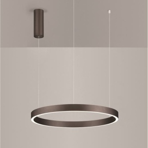 Lustra LED circulara ELOWEN 60cm, maro 228470 universul-luminii.ro