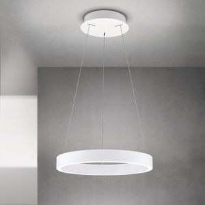 Lustra LED circulara iluminat sus si jos KOLK alb 40cm