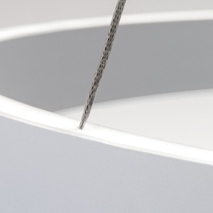 Lustra LED circulara iluminat sus si jos KOLK alb 40cm - Img 6