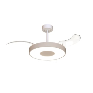 Lustra LED cu ventilator si telecomanda COIN M bej - Img 2