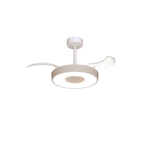 Lustra LED cu ventilator si telecomanda COIN S bej - Img 2