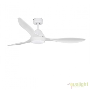 Lustra LED cu Ventilator si telecomanda design modern POLARIS alb 33346