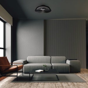 Lustra LED cu ventilator si telecomanda Himalaya Mini negru - Img 3