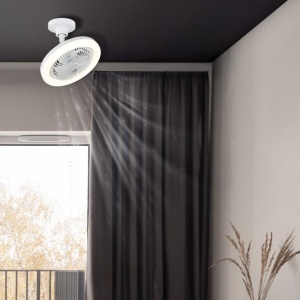 Lustra LED cu Ventilator si telecomanda LIDEA alb