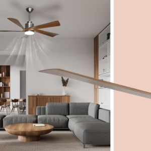 Lustra LED cu ventilator si telecomanda MODESTO 148cm, 03607 GL 247480 universul-luminii.ro