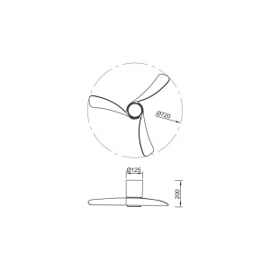 Lustra LED cu Ventilator si telecomanda NEMO II XS negru/lemn - Img 9
