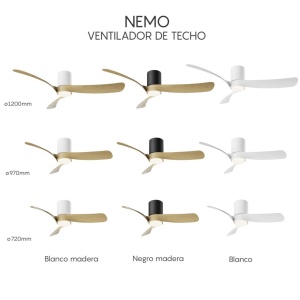 Lustra LED cu Ventilator si telecomanda NEMO M alb - Img 6