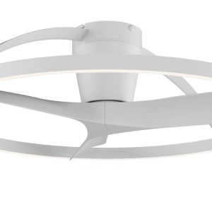 Lustra LED cu ventilator si telecomanda NEPAL II L alb - Img 5