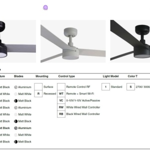 Lustra LED cu Ventilator tavan si telecomanda CRUISER TEK XL negru 4000K - Img 4
