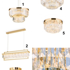 Lustra LED design LUX PRISM 35cm, chrome 197330 universul-luminii.ro