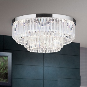 Lustra LED design LUX PRISM 55cm, chrome 197320 universul-luminii.ro