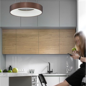 Lustra LED design modern circular RANDO THIN cafenie 3000K NVL-9453433 - Img 2