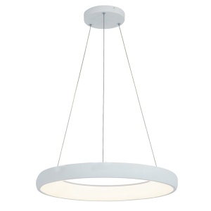 Lustra LED design modern circular Ring 60cm, Sandy White