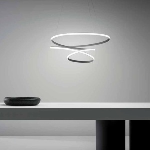 Lustra LED design modern Diva 85cm, auriu, alb sau titan 227170 universul-luminii.ro