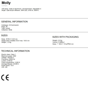 Lustra LED design ultra-modern Molly crom SV-763824 70700 universul-luminii.ro