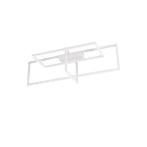 Lustra LED dimabila aplicata design modern CLEA alb 31W - Img 1
