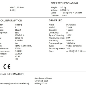 Lustra LED dimabila cu telecomanda design ultra-modern 80cm Colette crom 199730 universul-luminii.ro