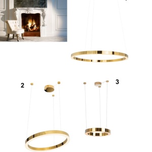 Lustra LED dimabila design minimalist Luxury, 40cm 96380 universul-luminii.ro