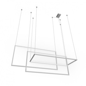 Lustra LED dimabila design modern Metric white