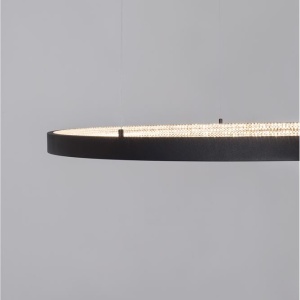 Lustra LED dimabila, design modern PRESTON, 110cm negru NVL-9865110 172740 universul-luminii.ro