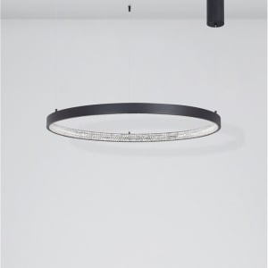 Lustra LED dimabila, design modern PRESTON, 80cm negru NVL-9865180 69510 universul-luminii.ro