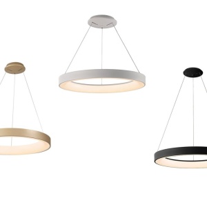Lustra LED inteligenta design circular NISEKO II Gold 50cm 220100 universul-luminii.ro