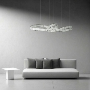 Lustra LED moderna design deosebit CHARMES 160B crom - Img 10