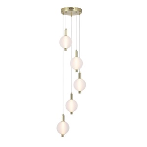 Lustra LED suspendata alama lucios sticla acid Luminique 5Lt