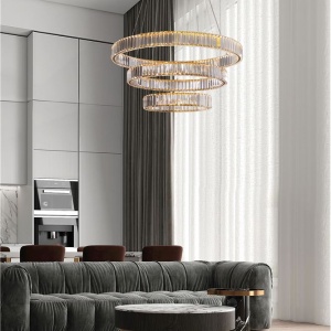 Lustra LED suspendata cristal design elegant AURELIA 92W - Img 2