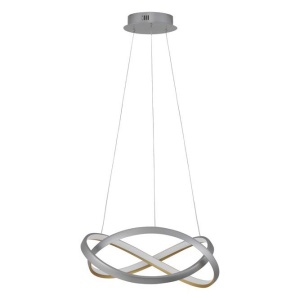 Lustra LED suspendata cu telecomanda ODREY argintie