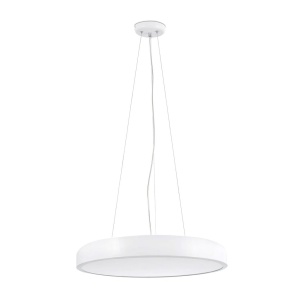 Lustra LED suspendata design circular COCOTTE D-43cm alb