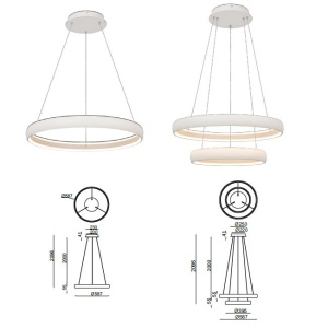Lustra LED suspendata design circular FLATS I - Img 2