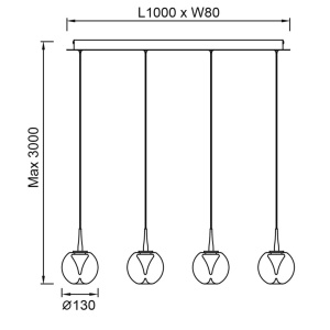 Lustra LED suspendata design decorativ ANDROMEDA auriu - Img 10