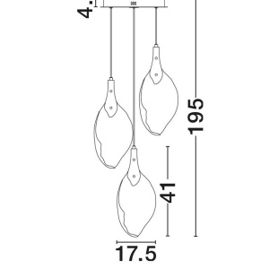 Lustra LED suspendata design decorativ BELLINA D-50cm - Img 10