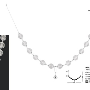 Lustra LED suspendata design decorativ BRILLANTE 222610 universul-luminii.ro