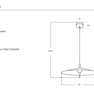 Lustra LED suspendata design decorativ STIG BK - Img 4