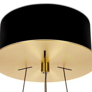 Lustra LED suspendata design deosebit Half 47D auriu 222330 universul-luminii.ro